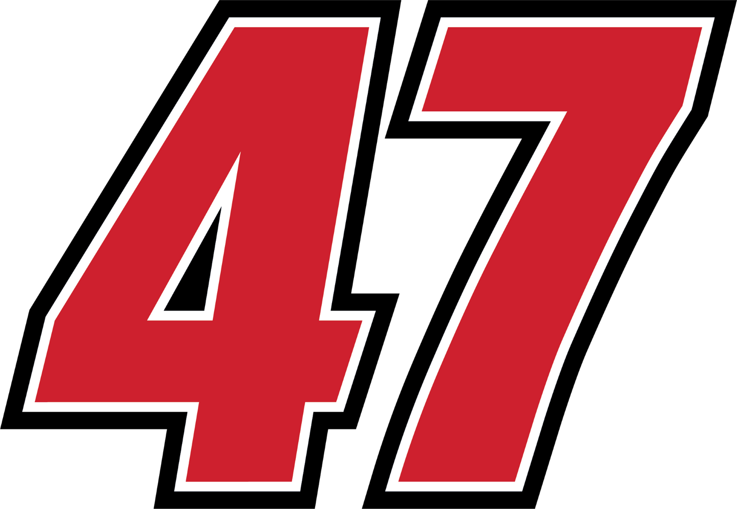 Number 47 Decal